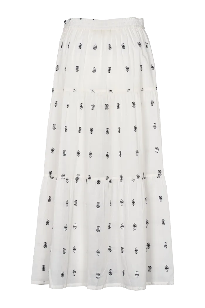 Ada Skirt - whisper white / Sky captain