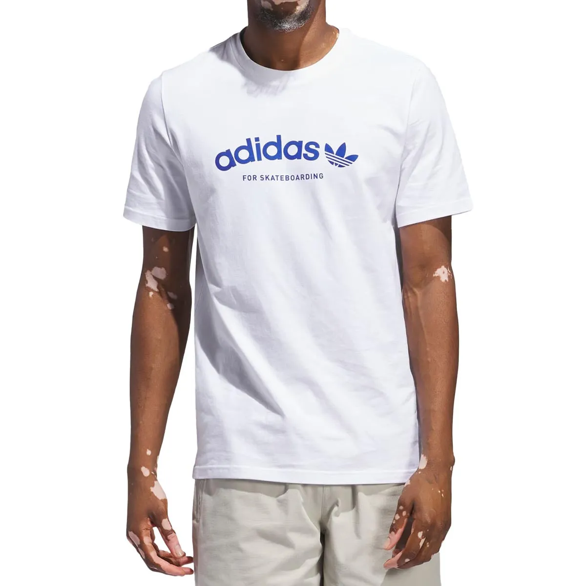 Adidas 4.0 Arched T-Shirt - White/Team Royal Blue