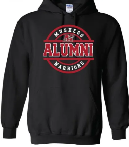Alumni Black Muskego Warrior Men's Hoodie