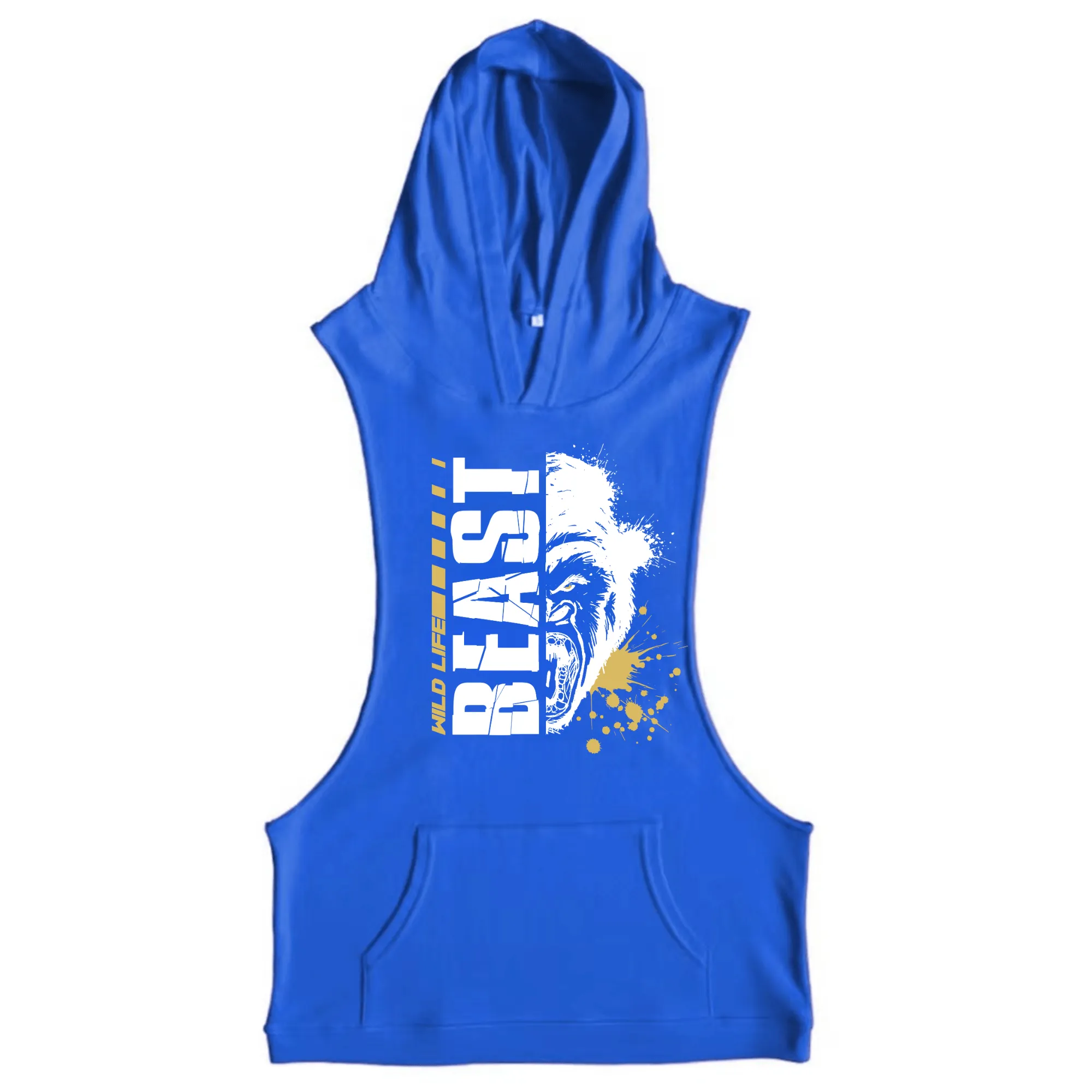 BEAST Workout Sleeveless Hoodie Tank Tops