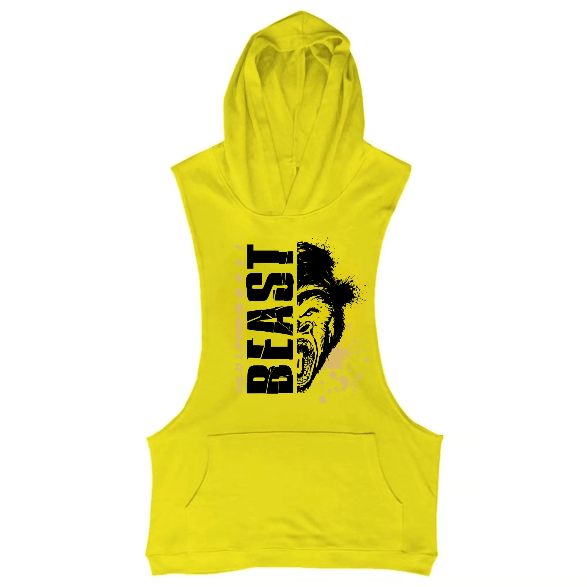 BEAST Workout Sleeveless Hoodie Tank Tops