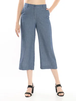 Bliss Blue Formal 3/4th Straight Pants