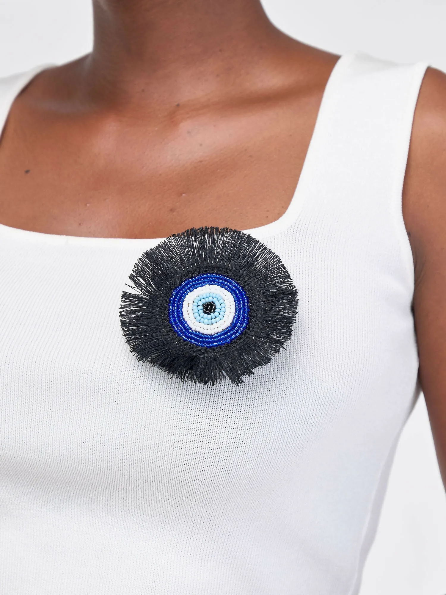 Blue Eye Charms Ltd Brooch - Black