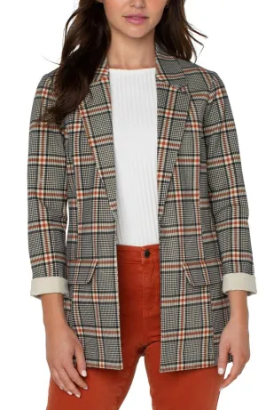 Boyfriend Blazer Plaid