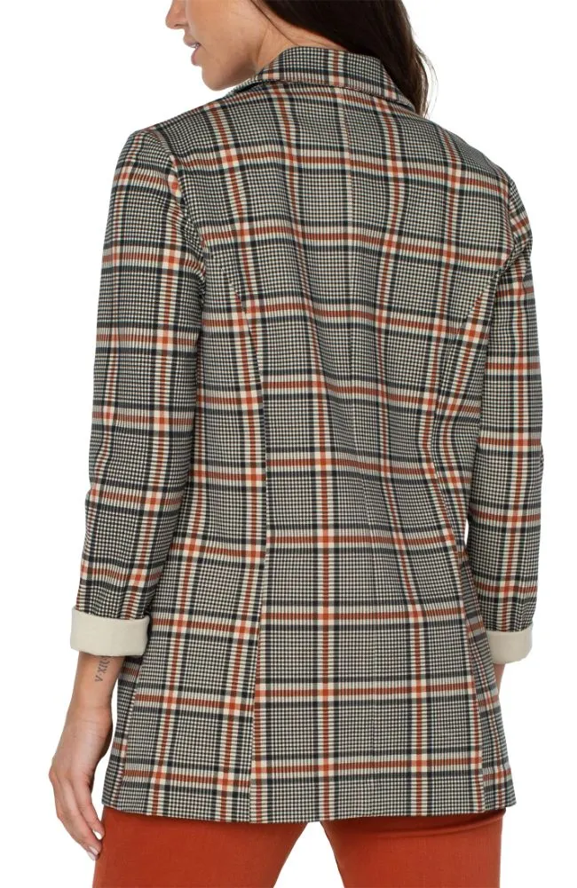 Boyfriend Blazer Plaid