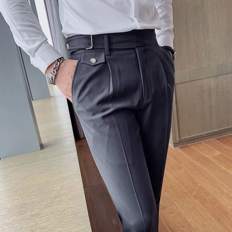 British Fashion Business Casual Slim Fit Dress Pants