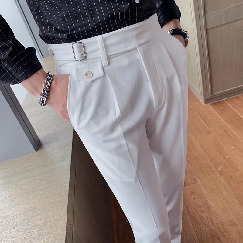 British Fashion Business Casual Slim Fit Dress Pants