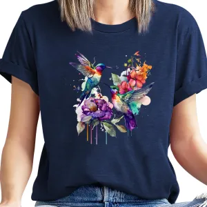 Butterfly Shirts for Women Vintage Floral Tee Shirt Butterfly Graphic Tops Womens Vacation T-Shirt Nature Lover Tee