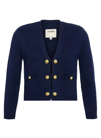 Catie Knit Blazer in Midnight