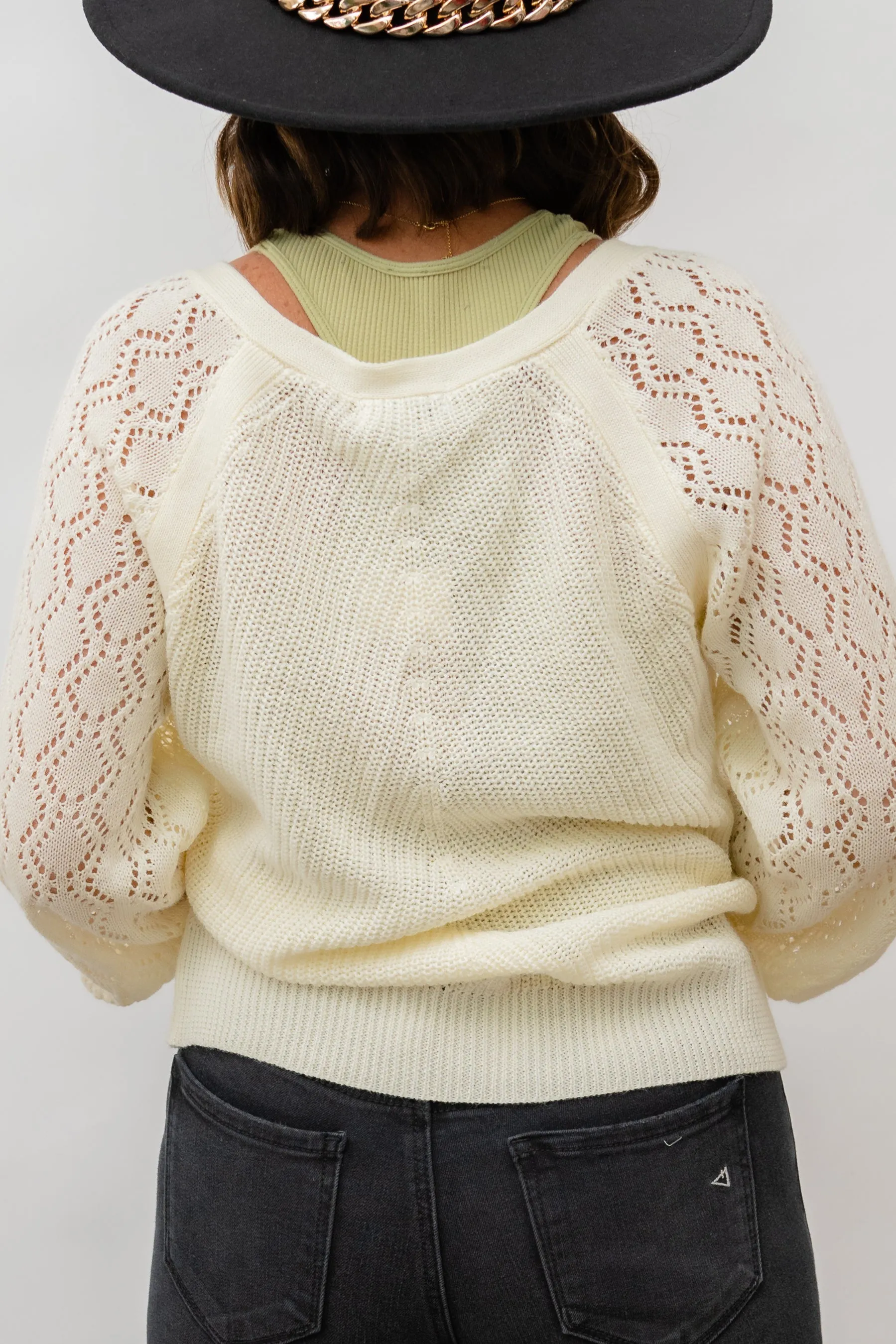 COZY CUTENESS CROCHET CARDIGAN