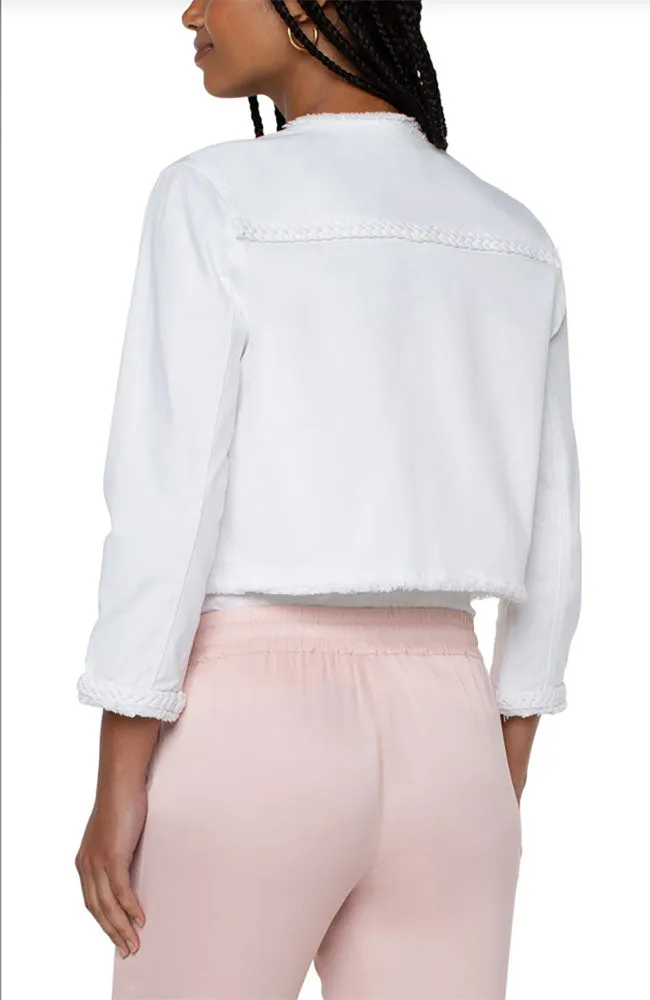 Cropped Jacket with Braid