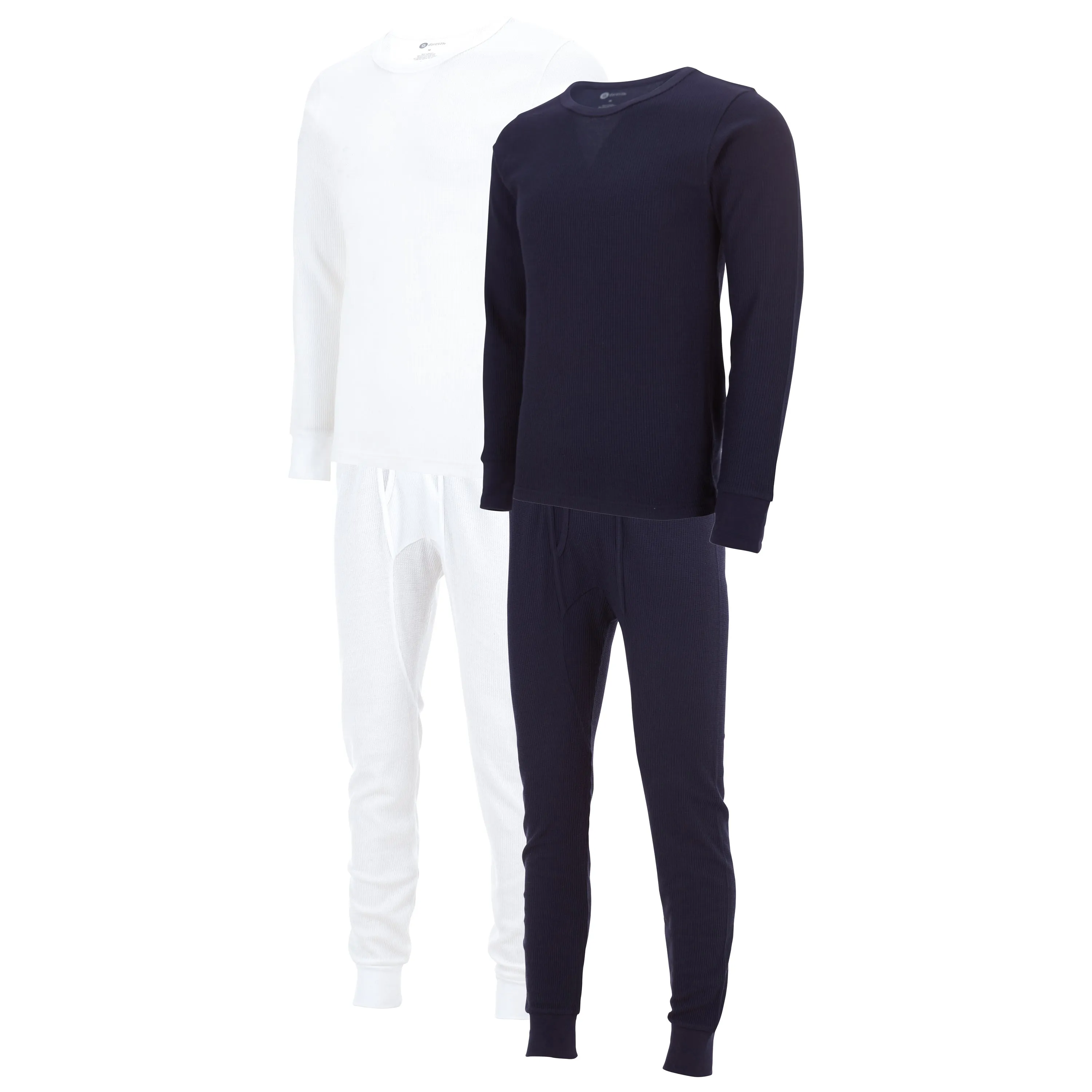 DARESAY Mens Thermal Long Sleeve Shirt & Pant - Base Layer for Tshirts & Jackets - Long Johns For Men Base Layer Set (2-Sets)