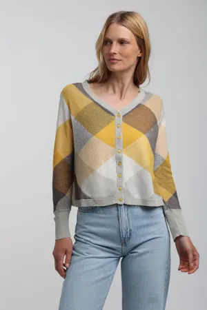 Daria Cashmere Cotton Blend Cardigan