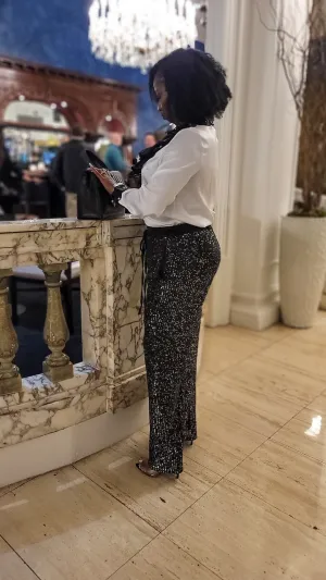 Dressed To Sparkle Sequin Women Pants