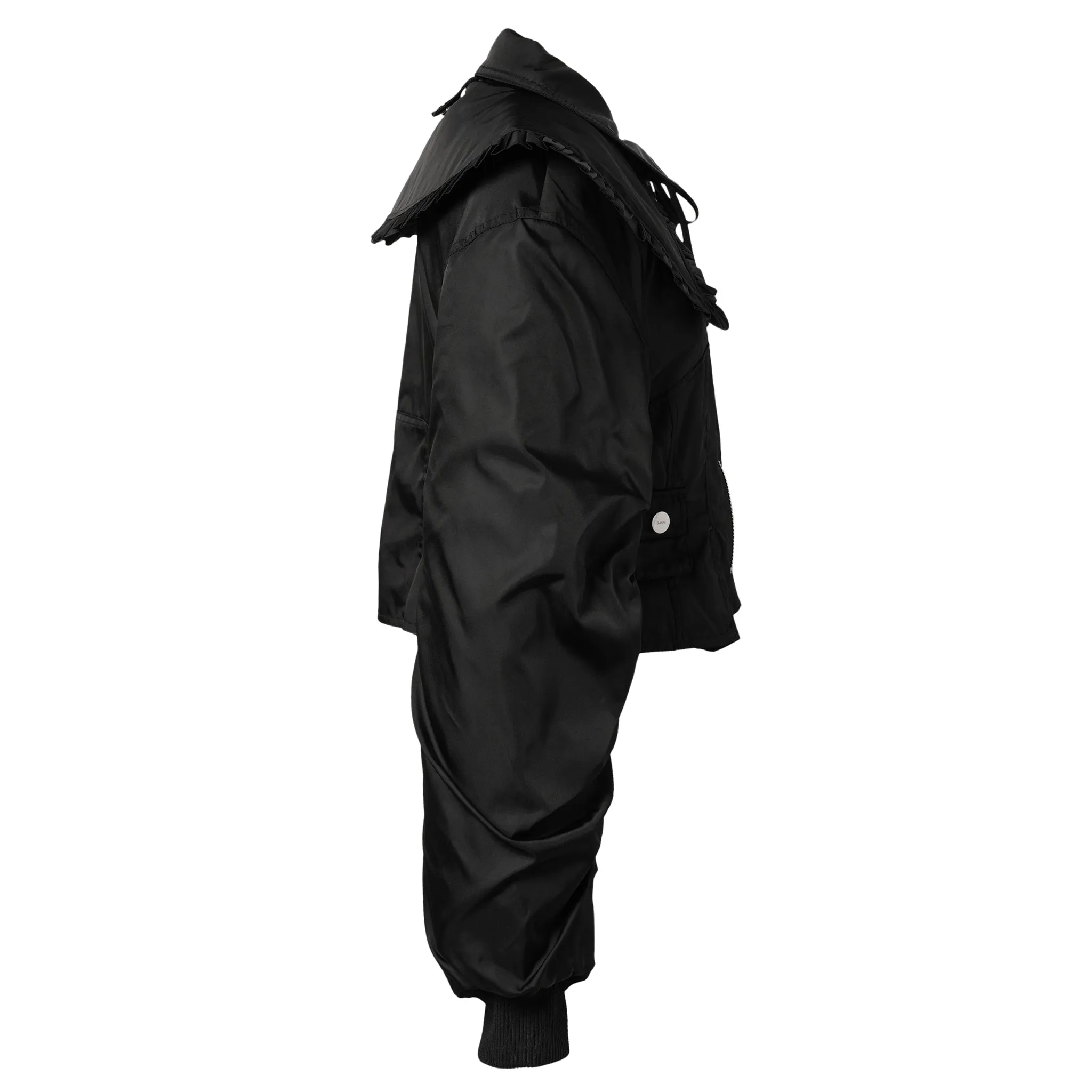 DUCHESSE NYLON FITTED JACKET / BLACK