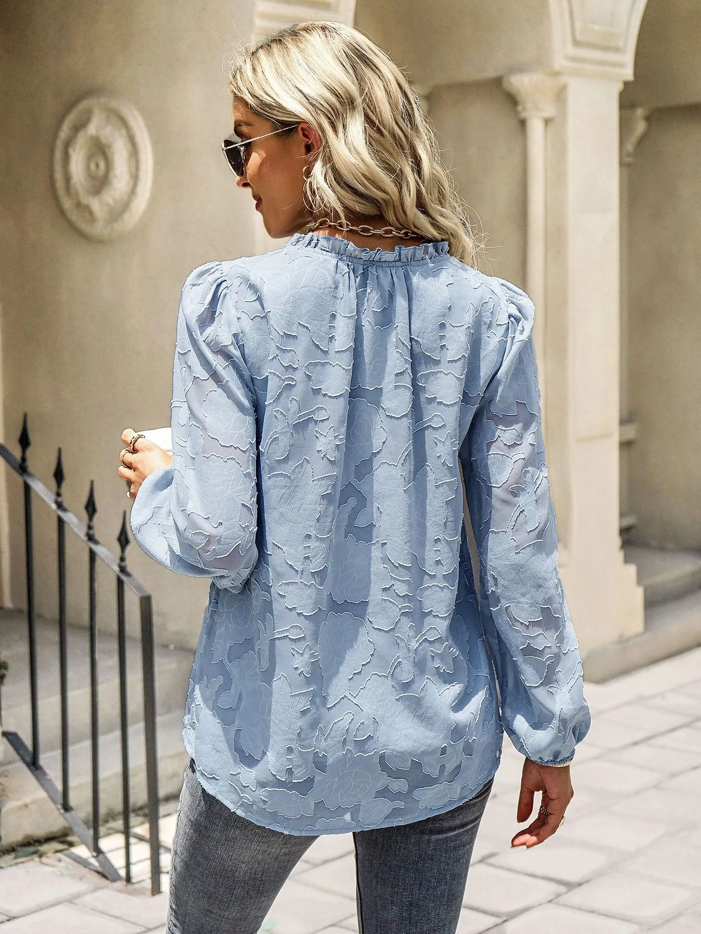 Elegant Long-sleeved Top Shirt