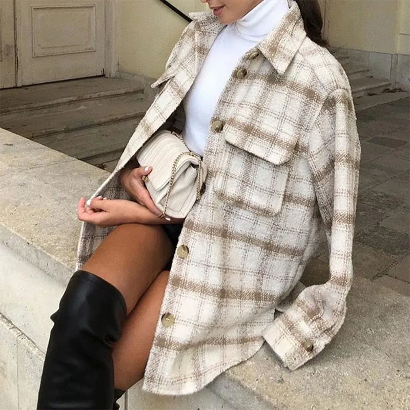 Elegant Loose Blouses Streetwear Girls
