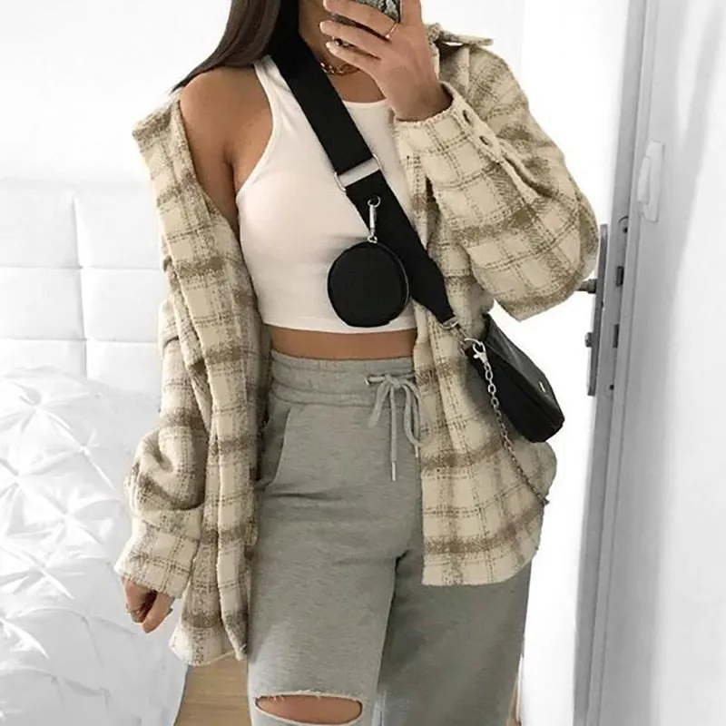 Elegant Loose Blouses Streetwear Girls
