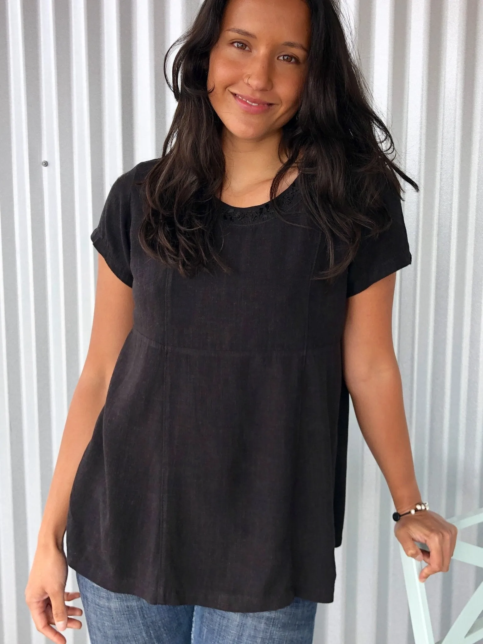 Eva Ebony Blouse