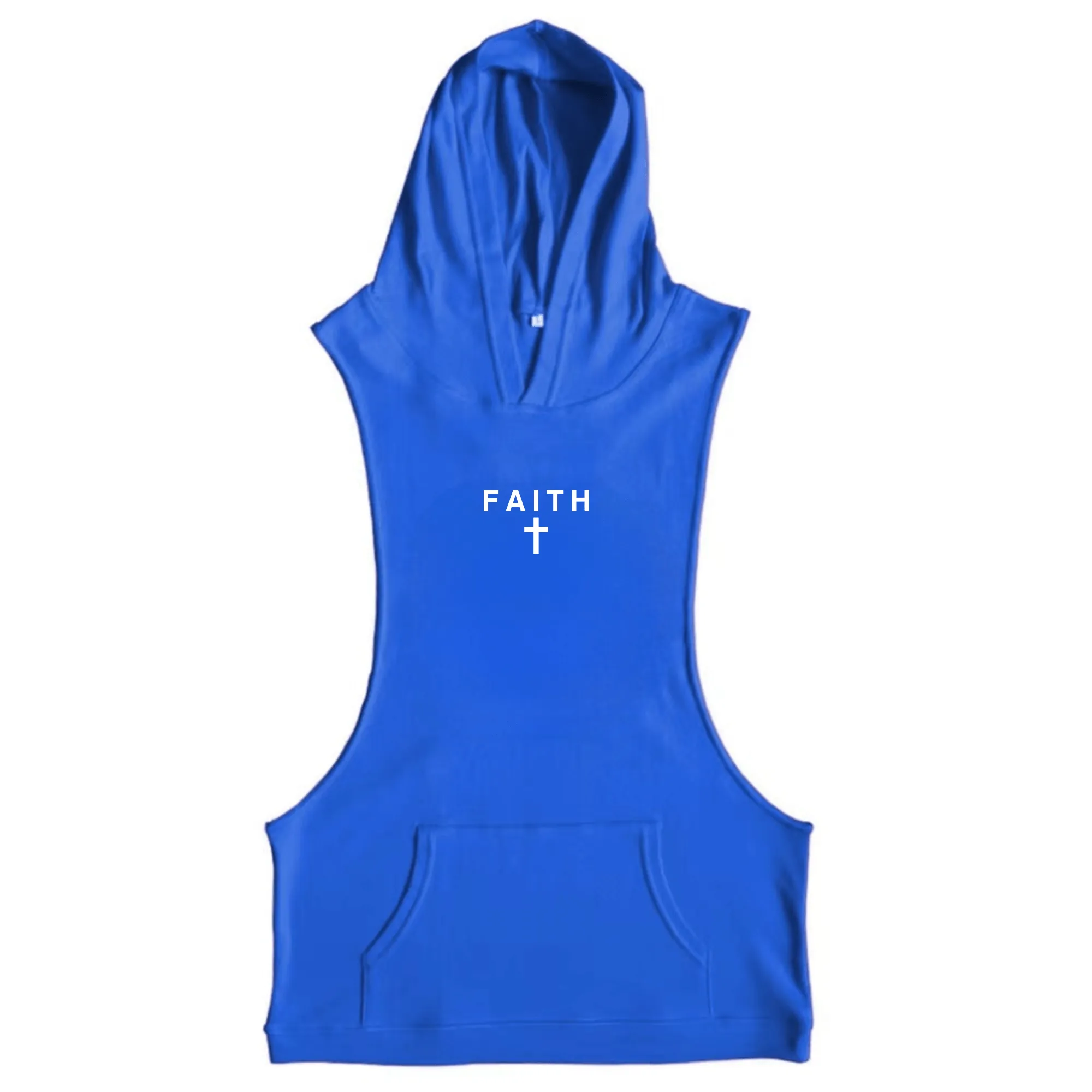 FAITH Cross Workout Sleeveless Hoodie Tank Tops
