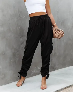 Fashion Lace-Up Elastic Waist Pants