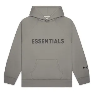 FEAR OF GOD ESSENTIALS Pullover Hoodie Applique Logo Cement