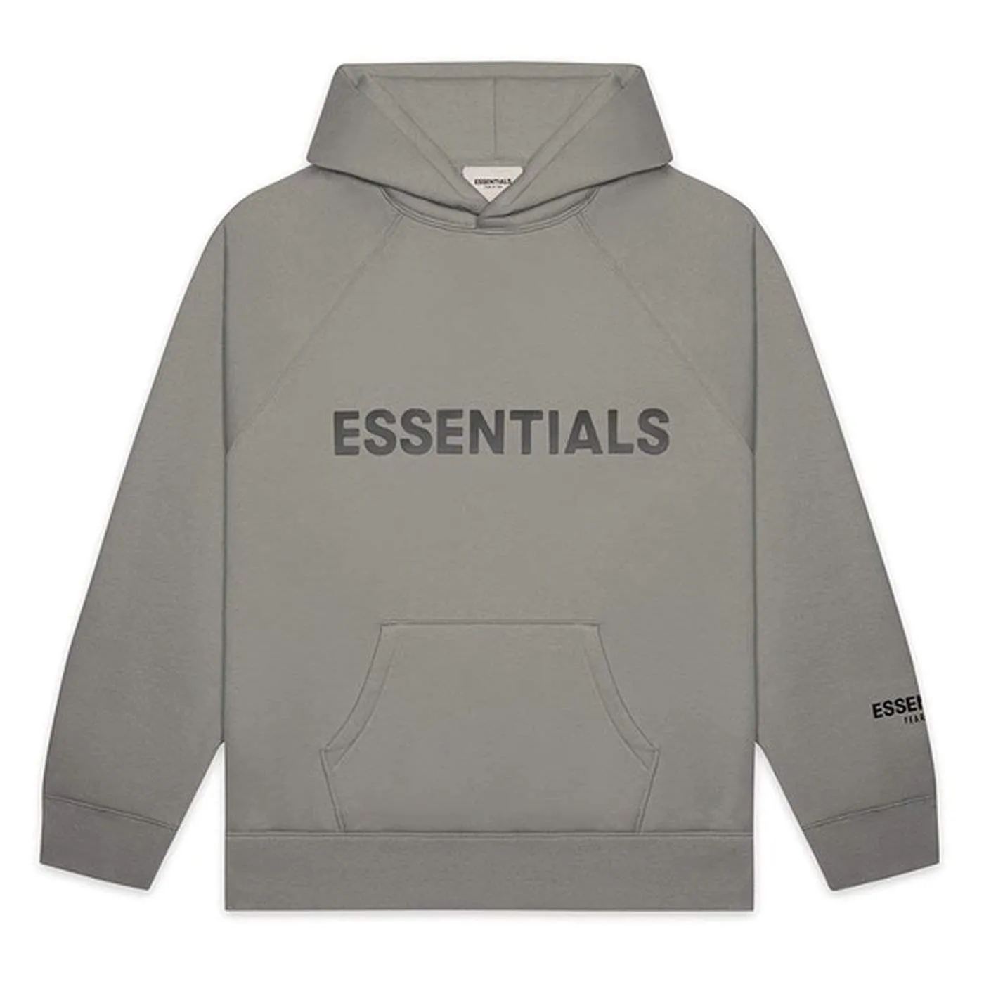 FEAR OF GOD ESSENTIALS Pullover Hoodie Applique Logo Cement