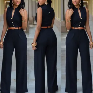 Formal Jumpsuit Wide Leg Pants