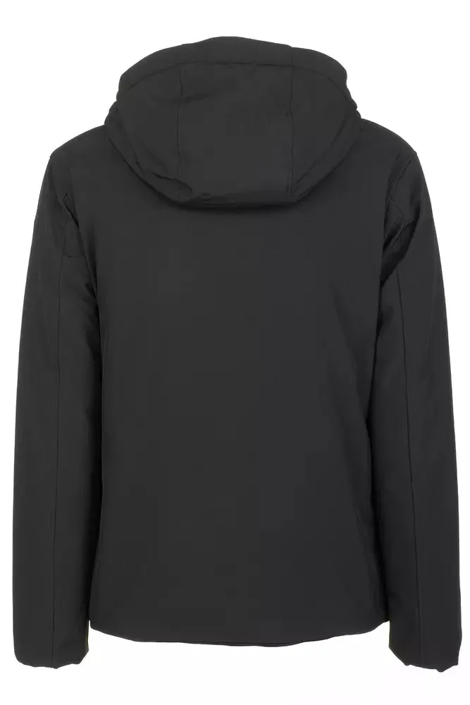 Fred Mello Sleek Hooded Men's Technical Jacket
