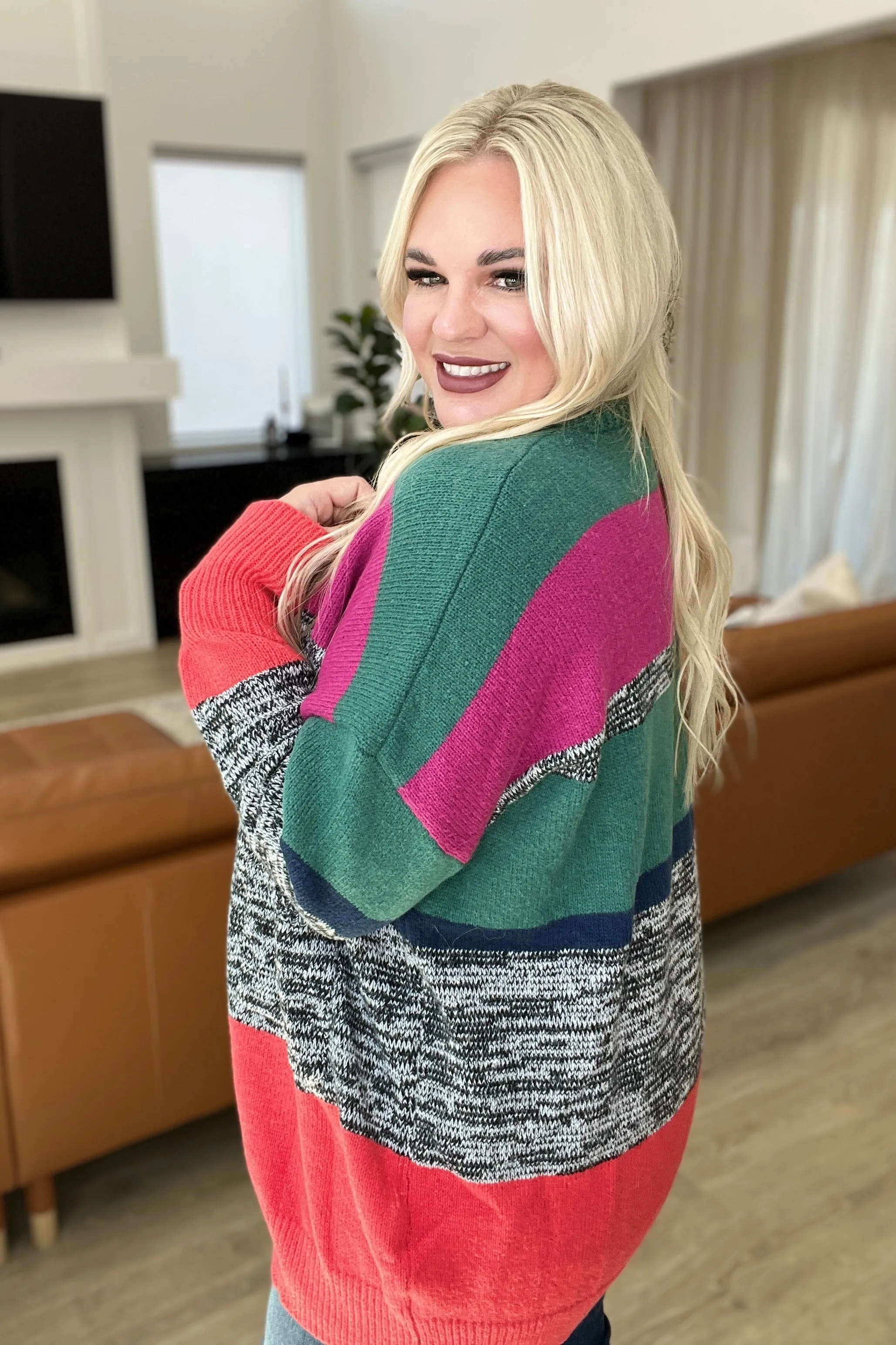 Keep It Cozy Striped Cardigan