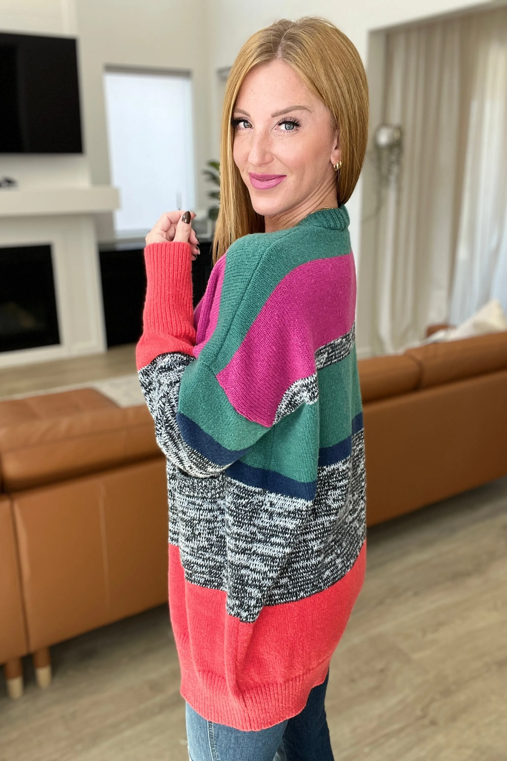 Keep It Cozy Striped Cardigan