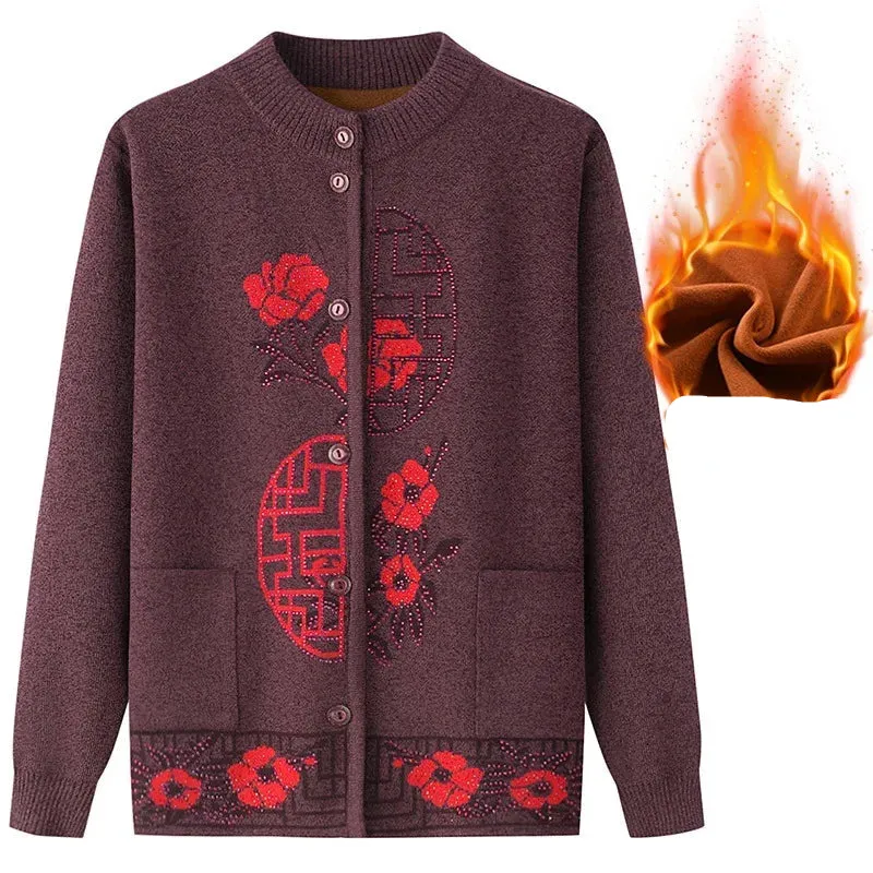 Knitted Button Front Cardigans For Women - Ailime Designs