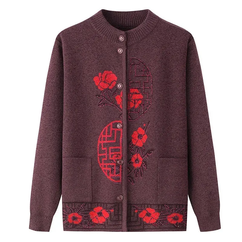 Knitted Button Front Cardigans For Women - Ailime Designs
