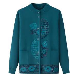 Knitted Button Front Cardigans For Women - Ailime Designs