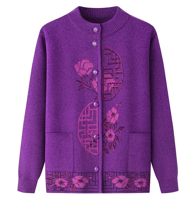 Knitted Button Front Cardigans For Women - Ailime Designs