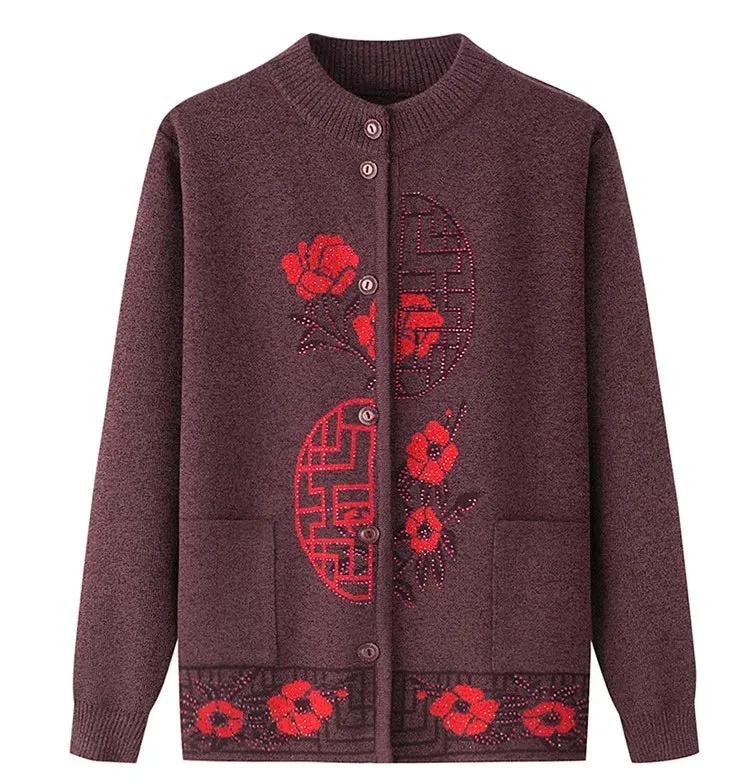 Knitted Button Front Cardigans For Women - Ailime Designs
