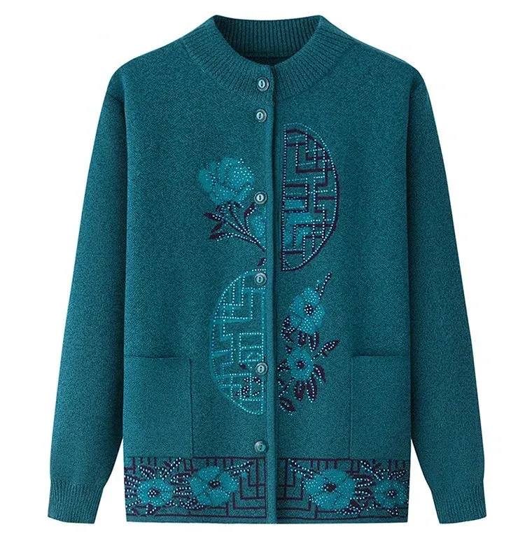 Knitted Button Front Cardigans For Women - Ailime Designs