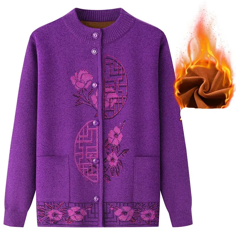 Knitted Button Front Cardigans For Women - Ailime Designs