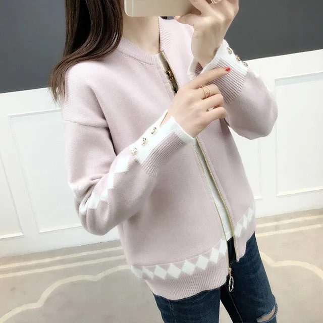 Knitted jacket women's new