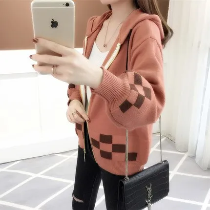 knitted jacket zipper 2019