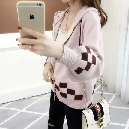 knitted jacket zipper 2019