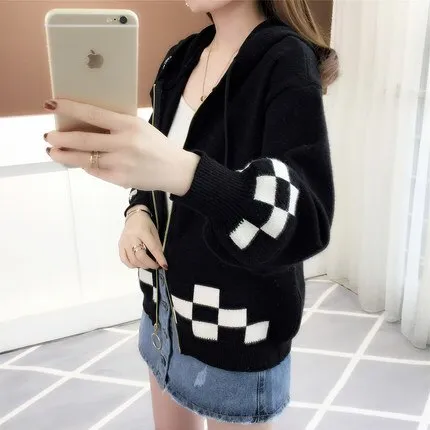 knitted jacket zipper 2019