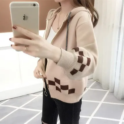 knitted jacket zipper 2019