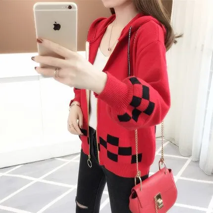 knitted jacket zipper 2019