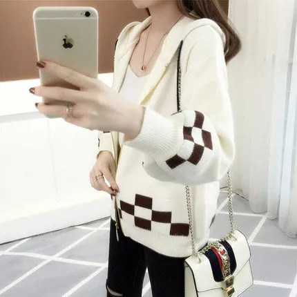 knitted jacket zipper 2019