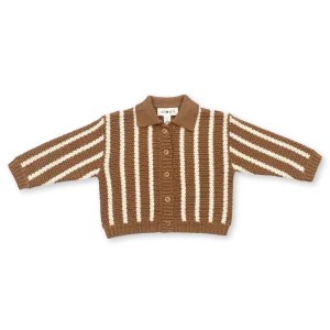 【LAST TWO】Knitted Botton Up Cardigan - Cedar