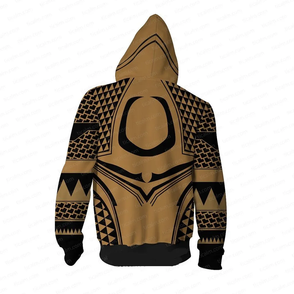 Marvel Movie Aquaman Hoodie Sweater Jacket Cosplay Costume for Man Adult Superhero Dressed Halloween Party Prop