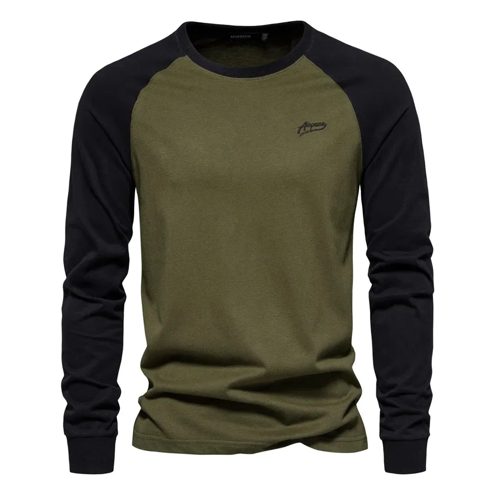 Men's Casual long sleeve Cotton T-shirt