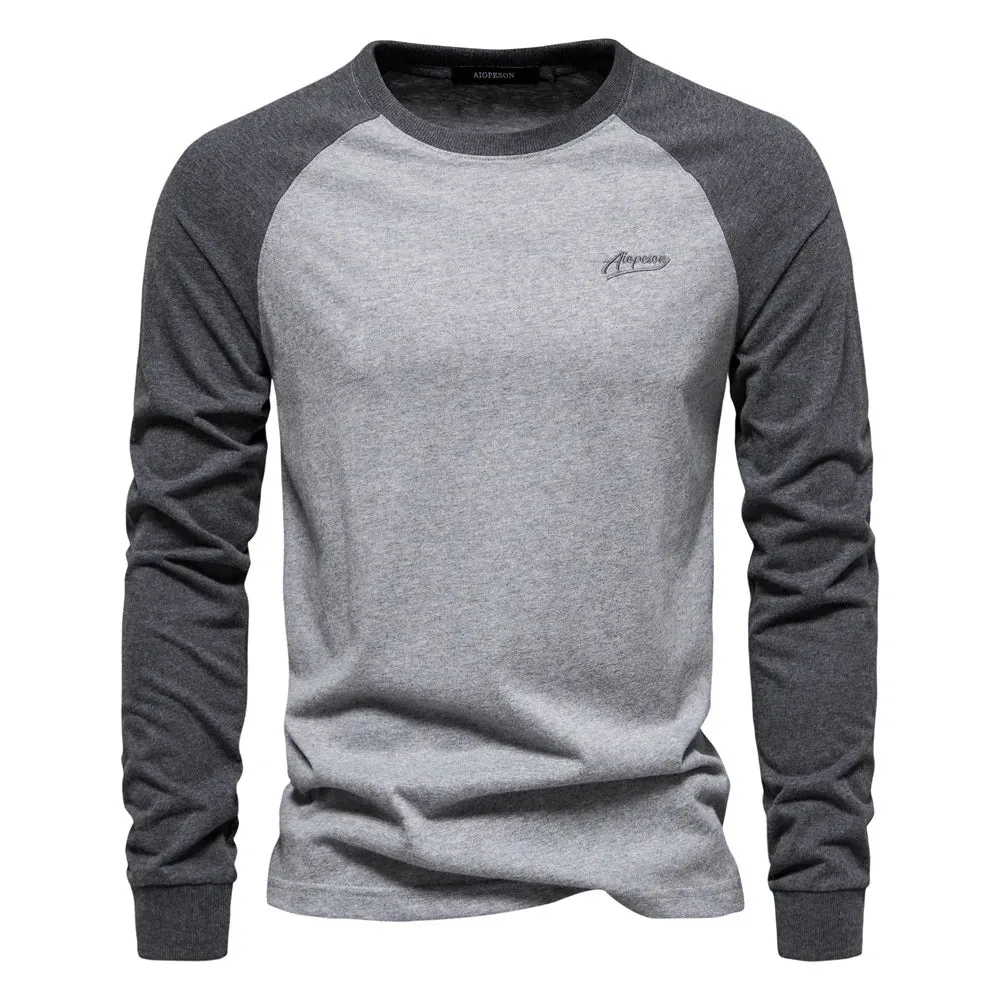 Men's Casual long sleeve Cotton T-shirt
