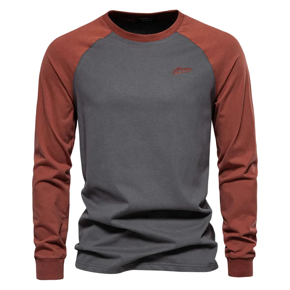 Men's Casual long sleeve Cotton T-shirt